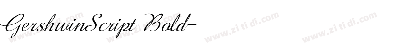 GershwinScript Bold字体转换 GershwinScript Bold字体转换